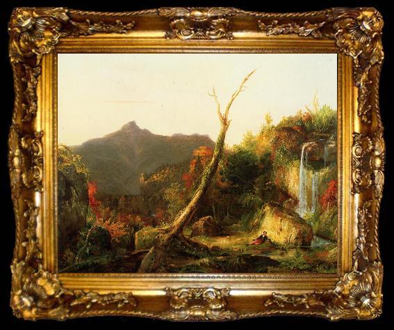 framed  Thomas Cole Autumn Landscape, ta009-2